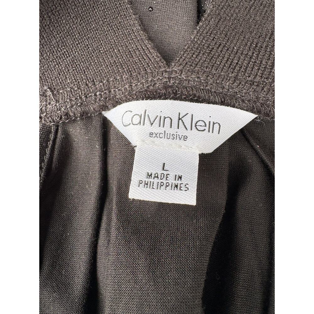 Calvin Klein Exclusive Black Sleeveless Top L Minimalist Business y2k NWOT - Picture 4 of 9